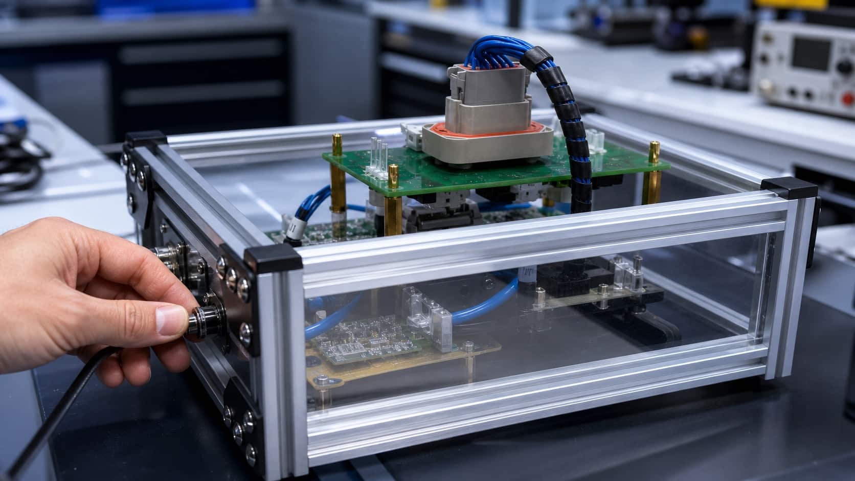 Jigas de Teste FCT para Placas Eletrônicas para a Progress Rail
