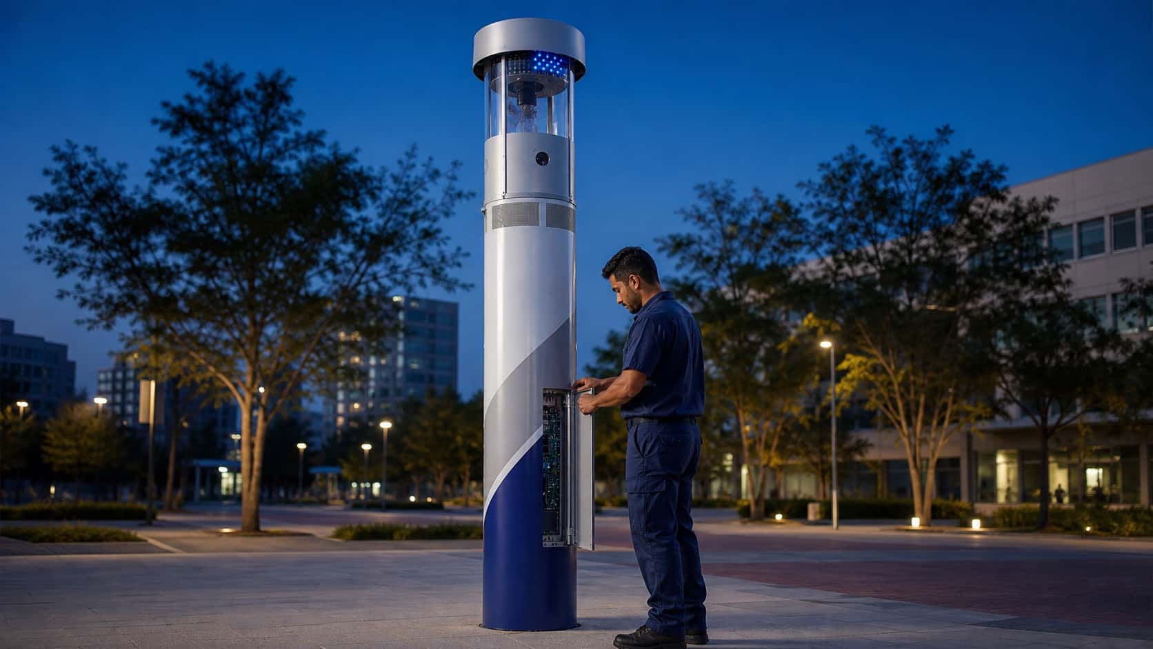 Placa Eletrônica de Supervisão - Totem de Segurança Pública para a Helper