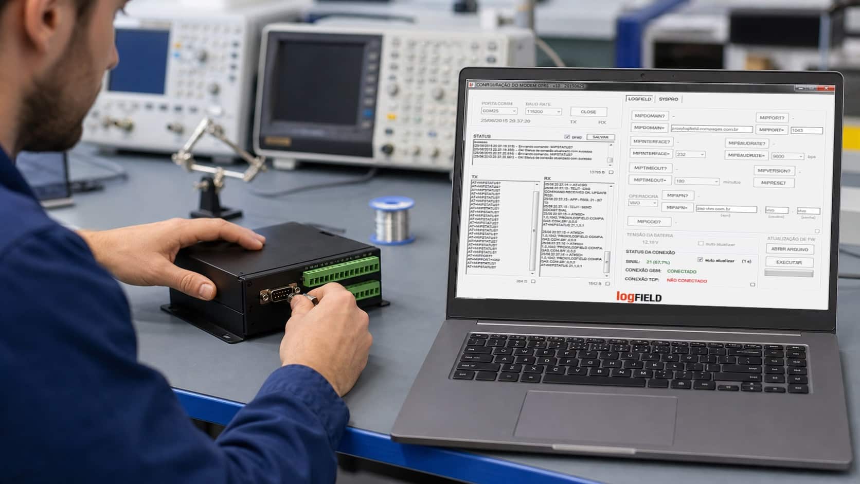 Remota de Telemetria/Datalogger Modbus para a Compagás