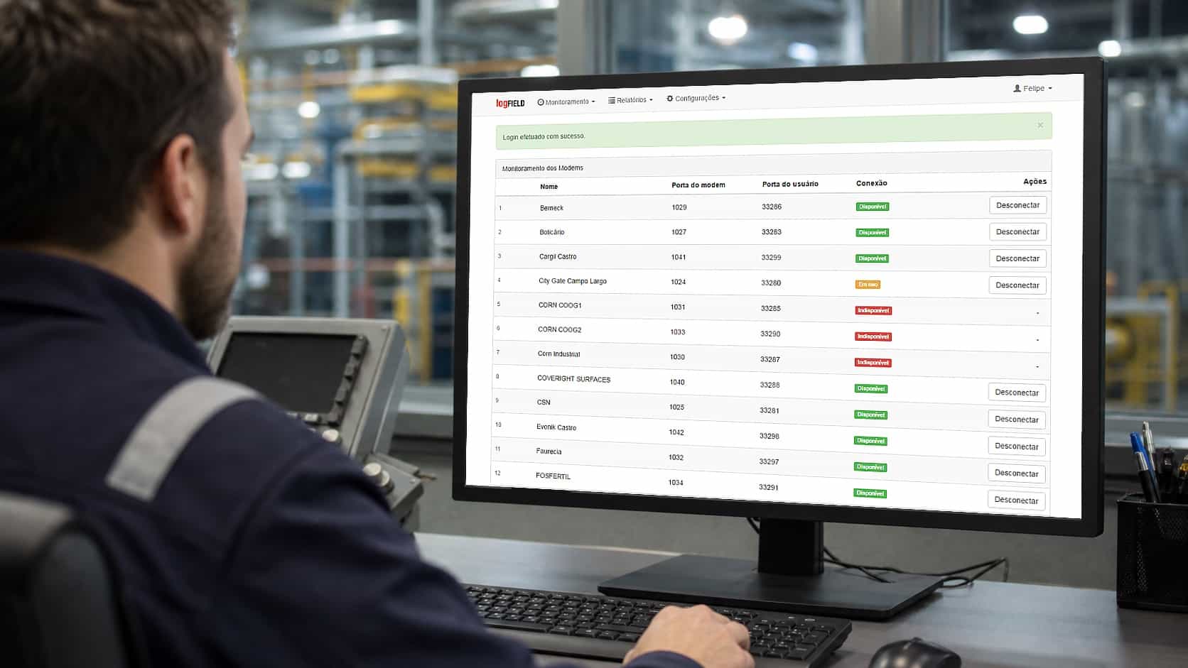 Sistema Web de Telemetria para a Compagás